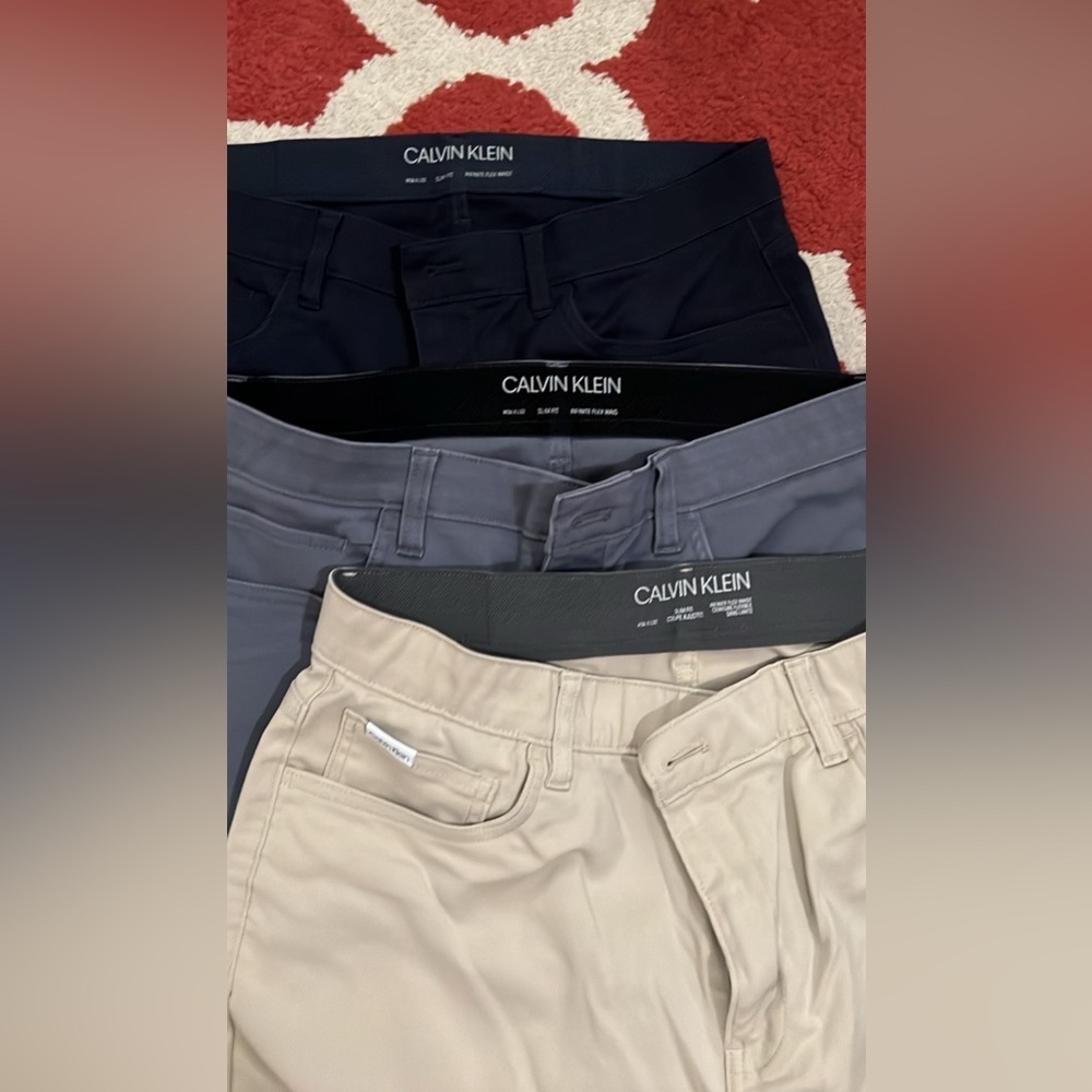 Heathered Navy- Calvin Klein men’s pants W36